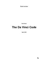 Konspekts 'Book Review "The Da Vinci Code"', 1.