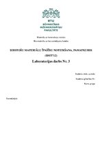 Konspekts 'Birstošu materiālu īpašību noteikšana', 1.