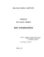 Referāts 'Mežu apsaimniekošana', 1.