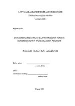 Diplomdarbs 'Zivju ēdienu piedāvājums gastronomiskajā tūrismā Kurzemes reģiona Rīgas jūras lī', 1.