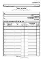 Paraugs 'Deklarācija par skaidrā naudā veiktajiem darījumiem ', 1.