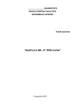 Konspekts 'SIA "X" SVID analīze', 1.