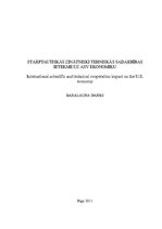 Diplomdarbs 'Starptautiskās zinātniski tehniskās sadarbības ietekme uz ASV ekonomiku', 1.