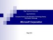 Prezentācija 'Microsoft Corporation', 1.