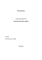 Konspekts 'Materiālu mehāniskās īpašības', 1.