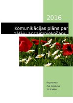 Referāts 'Komunikācijas plāns par zālāju apsaimniekošanu', 1.