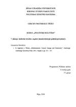 Konspekts 'Indivīda brīvības aspekts demokrātiskajā politiskajā kultūrā', 1.