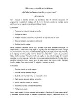 Konspekts 'Bērnu emocionālās attieksmes veidošana tēlotājdarbībā', 1.