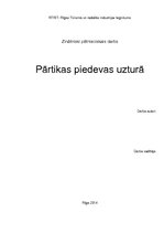 Prakses atskaite 'Pārtikas piedevas uzturā', 1.