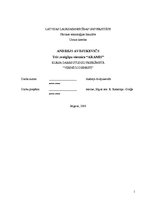 Referāts 'Trīs zvaigžņu viesnīca "Aramis"', 1.