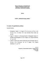 Eseja 'ES paplašināšanās problēmas', 1.