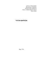 Referāts 'Valūtas operācijas', 1.