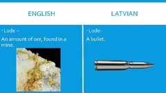 Prezentācija 'English-Latvian False Friends', 12.