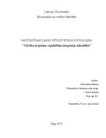 Referāts 'Cilvēku ar īpašām vajadzībām integrācija sabiedrībā', 1.