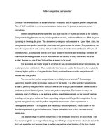 Eseja 'Perfect Competition, Is It Possible?', 1.