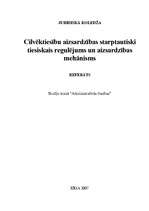 Referāts 'Cilvēktiesību aizsardzības starptautiski tiesiskais regulējums un aizsardzības m', 1.