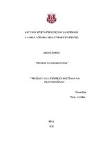 Konspekts 'Frisbijs - 1. un 2.piespēles mācīšana un pilnveidošana', 1.