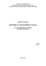 Prakses atskaite 'Lietvedība un grāmatvedības pamati', 1.