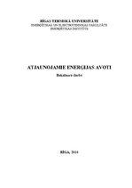 Diplomdarbs 'Atjaunojamie enerģijas avoti', 1.