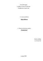 Referāts 'J.Vītola kordziesmas analīze  - Karaļmeita', 1.
