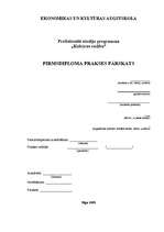 Prakses atskaite 'Pirmsdiploma prakses pārskats', 1.