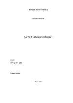 Prakses atskaite 'Prakses atskaite "SEB Unibanka"', 1.