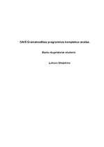 Konspekts 'Grāmatvedības programmas DAIS analīze', 1.