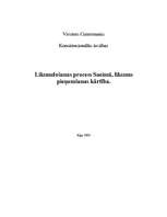 Konspekts 'Likumdošanas process Saeimā, likumu pieņemšanas kārtība', 1.