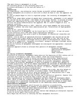 Eseja 'Evolution of thoughts in Scientific Management', 1.