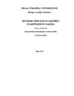 Konspekts 'Sociālie procesi un sekmīga starppersonu saziņa', 1.