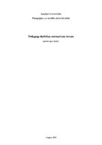 Konspekts 'Pedagoga darbības normatīvais ietvars', 1.