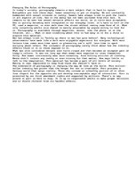 Eseja 'Changing the Rules of Pornography', 1.