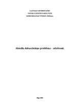 Eseja 'Aktuāla dabaszinātņu problēma - atkritumi', 1.