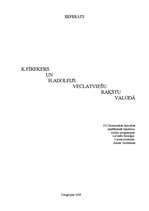 Referāts 'K.Fīrekers un H.Ādolfijs veclatviešu rakstu valodā', 1.