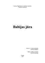 Referāts 'Baltijas jūra', 1.