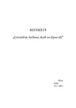 Referāts 'Literatūras lasīšana skolā un ārpus tās', 1.