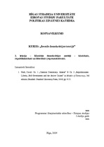 Konspekts 'Klasiskie demokrātijas modeļi - klasiskais, republikāniskais un liberālais', 1.