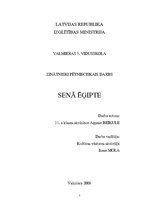 Referāts 'Senā Ēģipte', 1.