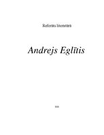 Referāts 'Andrejs Eglītis', 1.