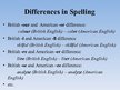 Referāts 'Differences between British and American English', 8.