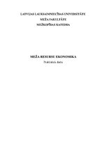 Referāts 'Meža resursu ekonomika', 1.