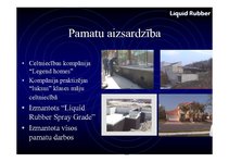 Prezentācija 'Šķidrā veidā uzsmidzināma gumija', 14.