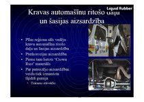 Prezentācija 'Šķidrā veidā uzsmidzināma gumija', 18.