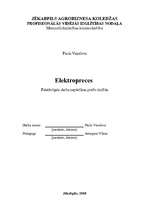 Konspekts 'Elektropreces', 1.