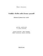 Referāts 'Senākās vērtību mēra formas pasaulē', 1.