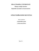 Konspekts 'Grāmatvedības dokumentācija', 1.