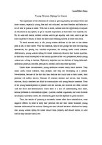 Eseja 'Young Women Opting for Career', 1.