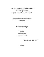 Referāts 'Tiesu vara Latvijā', 1.