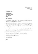 Paraugs 'Applicaton Letter', 1.