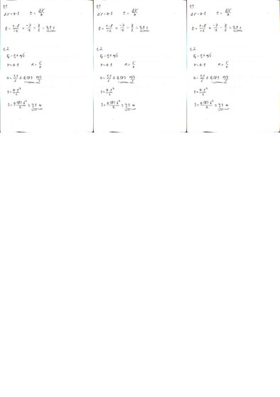 Konspekts 'Fizikas uzdevumu risinājumu apkopojums. Kinemātika', 1.